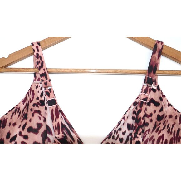 Yitty Leopard Print Womens Bra Top 2X Adjustable Strap Stretch Feminine Coquette - Picture 6 of 8